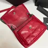 9a designer väskor klassiska niki handväskor olje vax läder mot kvalitet klaff handväska crossbody med låda