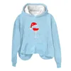 Women's Hoodies Women Clothes Daily Hooded Pullover Sweater Casual Long Sleeves Christmas Print Sweatshirts Luxury Hoodie Y2k