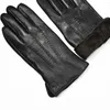Five Fingers Gloves Goatskin Deerskin Men's Leather Thin Fleece Lining Winter Warmth and Thickening Outdoor Motorcycle Riding Driving 231114