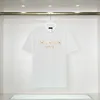 メンズデザイナーの衣服有名なTシャツレタープリントラウンドネック半袖の黒と白のファッショナブルな男性と女性のTシャツ卸売ブランド衣類3xl