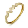 Line Wavy Bracelet Design, Female Zinc Alloy Personalized Niche Clothing Accessories