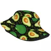 Berretti Avocado Cartoon Bob Cappelli Summer Beach Hatwear Accessori Avocado Amante Cappello da pesca per campeggio Donna Sessione pieghevole