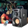 Freeshipping Big Power Bluetooth-luidspreker Draadloze stereosubwoofer Zware basluidsprekers Muziekspeler Ondersteuning LCD-scherm FM-radio TF Cvbax