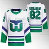 Carolina Sebastian Aho Hurricane 23/24 Hartford Whalers Andrei Svechnikov Brent Burns Frederik Andersen Jaccob Slavin Martin Necas Seth Jarvis Staal Jersey