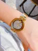 Orologio da donna di tendenza moda 36mm acciaio inossidabile tempestato di diamanti semplice cassa in oro atmosferico cinturino luce di inondazione quadrante piccolo impermeabile 2023 nuovo designer di orologi