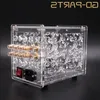 Freeshipping Transparent Acrylic Chassis Enclosure For FU32 Vacuum Tube Amplifier Preamplifier Case Box Vintage Hifi Audio DIY 1 Set Dgtxm