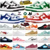 Designer Scarpe casual Shark Low Nero bianco Verde Blu Rosso Pelle verniciata Camouflage Skateboarding Jogging Uomo Donna Sport Sneakers Scarpe da ginnastica dhgate Scarpa con scatola