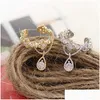 Ohrstulpe Punk Wickelohrringe Kein Piercing Strass Clip Mode Vintage Schmuck Wassertropfen Ohren Für Frauen Lieferung Dhgarden Dhkfl