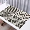 Table Mats Placemats For Simple Black White Geometric Placemat Kitchen Accessories Linen Mat Nordic Dining Drink Cup Pad