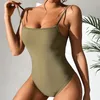 Costumi da bagno da donna Sexy Backless Fit Pagliaccetto Body Body da donna Slim Spalline attillate Tute attillate Streetwear Canottiera