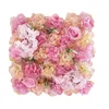 Kwiaty dekoracyjne sztuczny panel ścienny róża elegancki kwiat na wesele małosłup Baby Shower DIY 3D kwiatowy tło