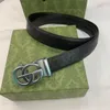 Ceinture en cuir de luxe de luxe avec double boucle Hommes Femmes Accessoires pour hommes Ceintures en bronze argenté en or en laiton Cintura Hommept82 #