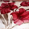 Coperte Coperta ponderata in visone raschel spesso invernale a doppio strato per letto Copriletto morbido caldo e soffice con fiori di rosa