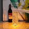 Table Lamps LED Rose Table Lamp USB Color Touch Romantic Diamond Night Lamp Home Decoration Ambient Light Bedroom R231114