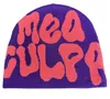 Mea Culpa Hat Designer Womens Beanie Culpas Winter Bonnet Big Lettered CappelliカジュアルサーマルファッションスカルキャップメンズマルチカラーMZ09