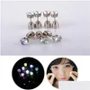 Stud 1 Paire Light Up Led Boucles D'oreilles Clous Clignotants En Acier Inoxydable Clignotant Dance Party Accessoires Pour Filles Drop Delivery Juif Dhgarden Dhx6J