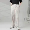 Garnitury męskie swobodne spodnie mężczyźni kobiety streetwear moda luźna prosta garnitur męski solidny kolor biznesowy