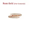 Mode Luxe Diamanten nagelringen designer sieraden zelfliefde ring rose goud schroef roestvrijstalen diamanten heren verlovingsringen voor vrouw maat 10 Paar