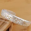 Bangle Buyin B144 Silver Color Jewelry Factory Direct Elegant Fashion Women Simple Retro Armband