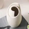 Vasen Keramik Einfache Kreative Kleine Vase Weiß Desktop Blumenarrangement Dekoration Wohnzimmer Zubehör Europäischen Stil