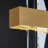 Kronleuchter Moderne Einfache Esszimmer Kronleuchter Für Wohnzimmer Kristall Wohnkultur Treppe LED Lustre Suspension Hängende Leuchte