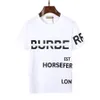 T-shirts de créateurs Noir Beige Plaid Stripe Marque Lettres classiques 100% coton Respirant Résistant aux rides Hommes et femmes Même style Mode Casual Street