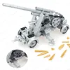 ブロック軍事ドイツ軍88 Flak Artillery Building Block Soldier WW2 Figures BattlefieldAntiTank Weapons Model Child Gifte Boy Toy 231114