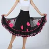 Scene Wear Elegant Ballroom Dance Kjol Dancing Practice Performance Party Dancewear For Latin Flamenco Cha Ladies Women