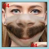 Designer Masks Mens 3D Gedrukt grappig gezichtsmasker Ademend wasbare mondbescherming katoen ers herbruikbare anti -stof uni vrouwen drop del dhpqn