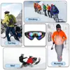 Ski Goggles 1 Pcs Winter Windproof Skiing Glasses Goggles Outdoor Sports CS Glasses Ski Goggles UV400 Dustproof Moto Cycling Sunglasses 231113