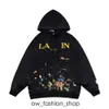 Galery Dept Lanvin Designer Classic Fashion Tide luźne i wszechstronne bluafl-graffiti drukowany sweter z kapturem dla mężczyzn kobiety Lanvins 737 592