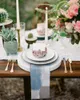 Servilleta de mesa 4 Uds pintura azul Graffiti cuadrado 50cm fiesta decoración de boda tela cocina cena servir servilletas