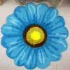 Mattor toppkvalitet Nytt mode 3D Vackert blommagolvmatta mjuk dörrmatta handgjorda krysantemum matta rödrosa gul blå lila w0413
