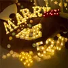 Light Light DIY LED LED LIGHT LIGHT LETTERS 26 English 0-9 الرقمية الرقمية الإبداعية Luminous LAMP BUTTION