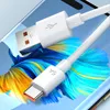 USB Tip V Veri Kablosu 1m 2m 3m Android Şarj Kablosu 6A Hızlı Şarj Şarj Cihazı Kablo Adaptörü Samsung S23 için 22 Ultra Plus Huawei OPP Çantasında