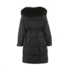 Winter Coats For Women Long Down Jacket Oarkas Fur Collar Plus Size Clothing Thick Warm Outerwear Overcoat