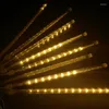 Saiten 8 Röhren Outdoor LED Meteorschauer Lichter Fee String Licht Wasserdicht Für Weihnachten Party Garten Urlaub Dekorationen Navidad