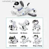 Animaux électriques / RC Animaux télécommandés Animaux RC robot chien cascadette Puppy Toys for Kids Push-up Push-up Animaux électroniques Dancage Boy Programmable Toy Q231114