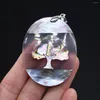 Pendant Necklaces Natural Mother Of Pearl Pendants Reiki Heal Tree Life Oval Shell For Trendy Jewelry Making Diy Women Necklace Gifts