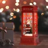 Decorazioni natalizie Decorazioni natalizie Babbo Natale Pupazzo di neve Cabina telefonica luminosa Piccola lampada a olio Lanterna a vento Barra regalo Decorazioni per il desktop Articoli per feste 231113