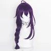 Party Supplies In Stock Ayase Mayoi Cosplay Wig Es Ensemble Stars Wigs 65cm Purple Hair Heat Motest Cute Free Cap