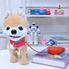 Freeshipping Robot Dog Singing Dancing Walking Husky Musical Electronic Pet Puppy Leash Teddy Music Plush Dog For Children Birthday Gif Cqnn