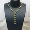 Catene 3 pezzi esagerato grosso placcato oro rombo collane lunghe collana di gioielli da donna regalo per feste