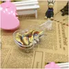 Party Favor Lovely Plastic Violin Candy Box Baby Shower Decor Presentleveranser Födelsedag gynnar lådor ZA4977 Drop Delivery Home DHYC8