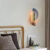 Vägglampa modernt målat glas ljus lyx konst för hem vardagsrum dekor sovrum badrum spegel