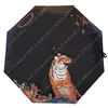 Luxury Brand Umbrellas Hipster Automatic Folding Designer Umbrellas Rain Weather Folding Umbrella Fashion Women Summer Sun Umbrella