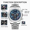 Wristwatches Lige Top Brand Luxury Men مشاهدة الكوارتز رجل يشاهد ماء مضيء للتاريخ كرونوغراف سبورت واتش 231114