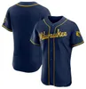 2023 Anpassad 22 Christian Yelich Men Jersey Adames City Connect Brandon Woodruff Josh Hader Ryan Braun Jace Peterson Lorenzo Youth Women Baseball tröjor