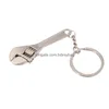 Sleutelchains lanyards creatief gereedschap sleutel sleutel sleutel ketting ring metalen sleutelhanger verstelbare mode -accessoires wa1457 drop levering dhfic