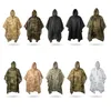 Regenjassen camouflage vouwen regenjas voor wandel draagbare tactieken poncho mannen waterdichte toerisme packable rain jas cover leger regenkleding 230414